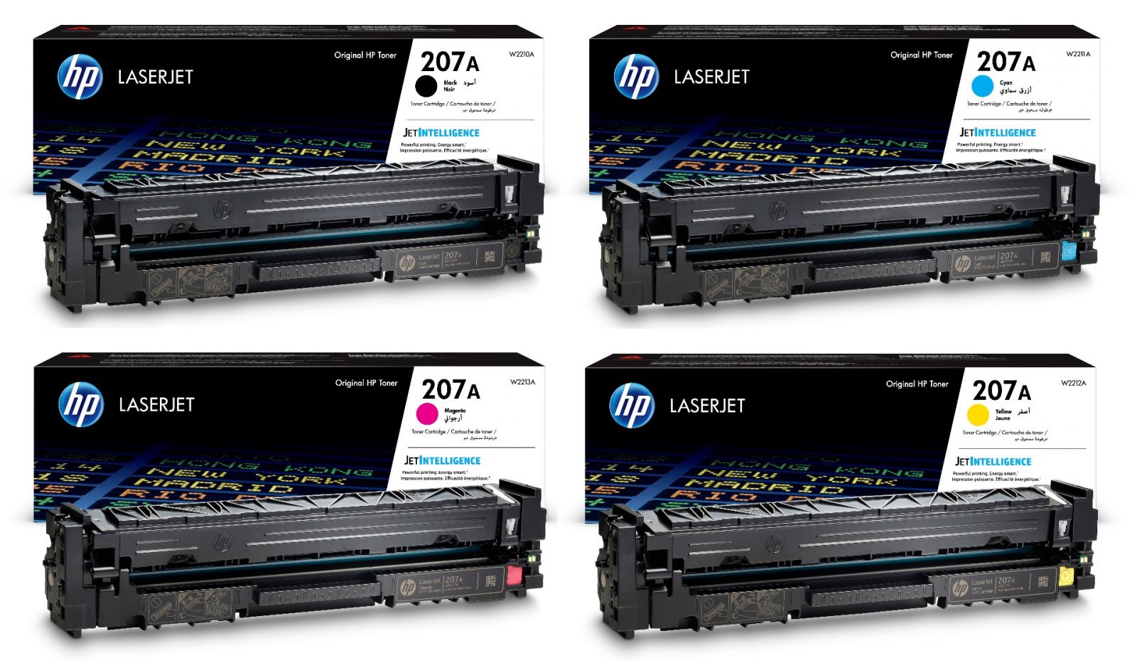 HP 207A Renkli Muadil Toner (B,C,Y,M) Çipsiz