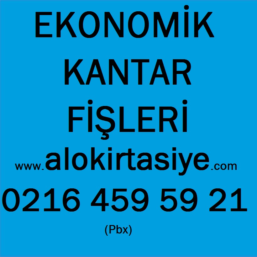 Kantar Fişi Yazı Fontu