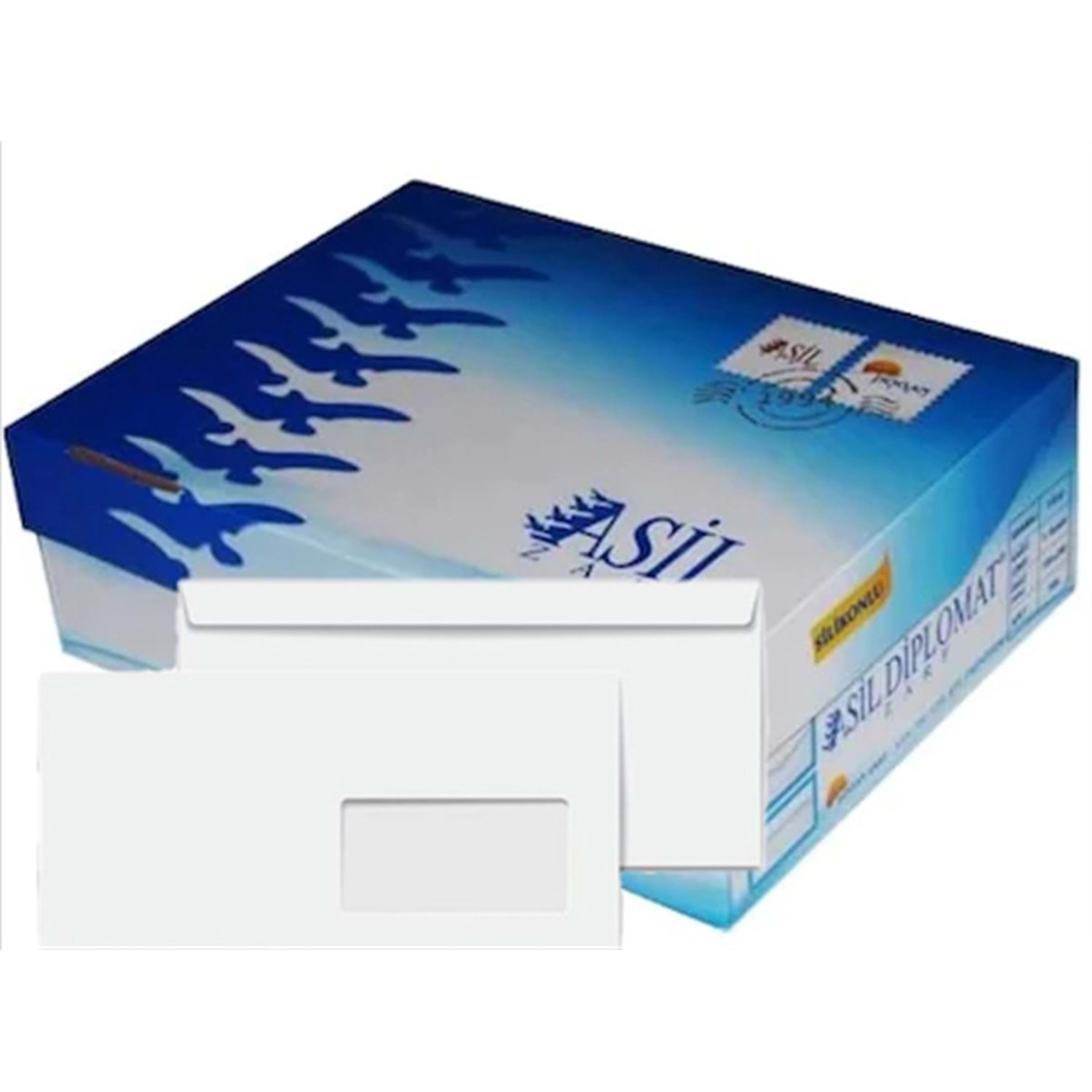 Asil 5x24 Diplomat Zarf Beyaz Silikonlu 110gr 