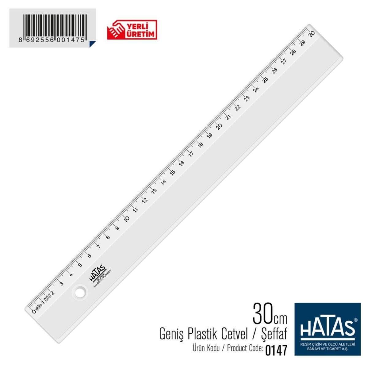 HATAS 30 CM CETVEL