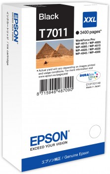 Epson T7011 Siyah Orjinal Kartuş